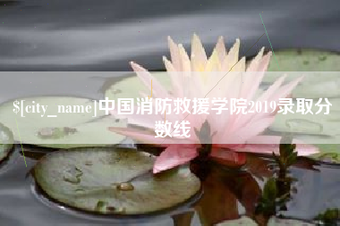 宣汉中国消防救援学院2019录取分数线