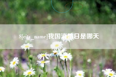 宣汉我国消防日是哪天