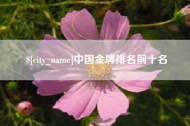 宣汉中国金牌排名前十名