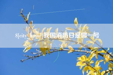宣汉我国消防日是哪一号