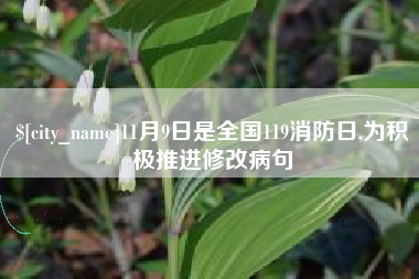 宣汉11月9日是全国119消防日,为积极推进修改病句