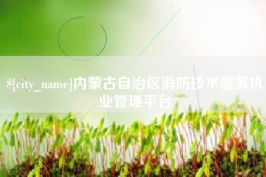 宣汉内蒙古自治区消防技术服务执业管理平台