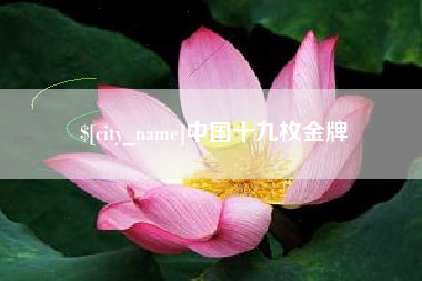 宣汉中国十九枚金牌