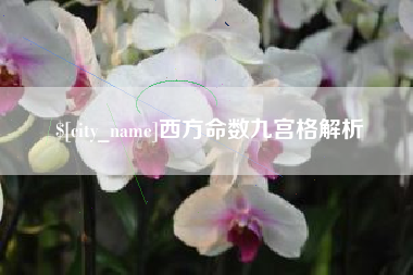 宣汉西方命数九宫格解析