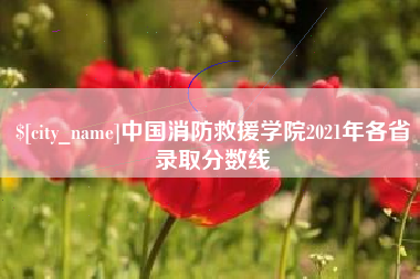 宣汉中国消防救援学院2021年各省录取分数线