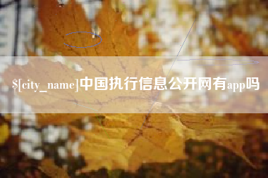 宣汉中国执行信息公开网有app吗