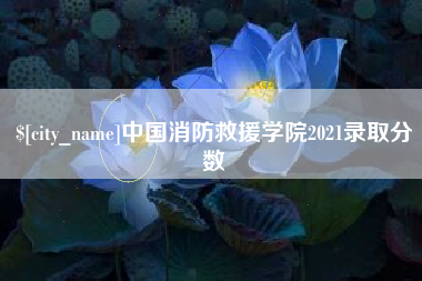 宣汉中国消防救援学院2021录取分数