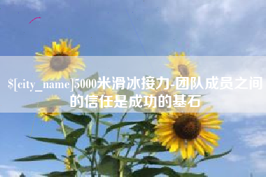 宣汉5000米滑冰接力-团队成员之间的信任是成功的基石
