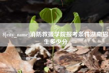 宣汉消防救援学院报考条件湖南招生多少分