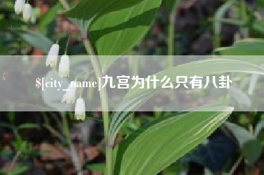 宣汉九宫为什么只有八卦