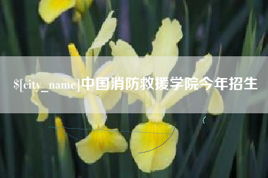 宣汉中国消防救援学院今年招生