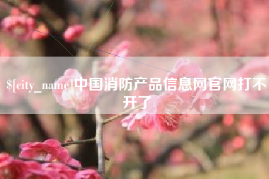 宣汉中国消防产品信息网官网打不开了