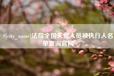 宣汉法院全国失信人员被执行人名单查询官网