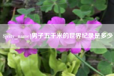 宣汉男子五千米的世界纪录是多少