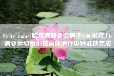 宣汉哈尔滨亚冬会男子5000米接力-需要运动员们在高速滑行中精准地完成
