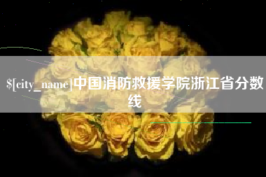 宣汉中国消防救援学院浙江省分数线