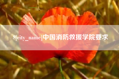 宣汉中国消防救援学院要求