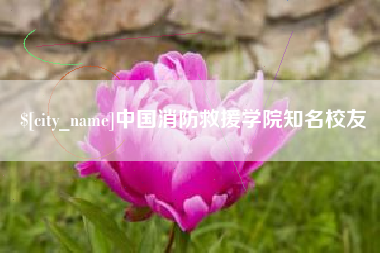 宣汉中国消防救援学院知名校友