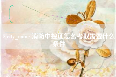 宣汉消防中控证怎么考取需要什么条件