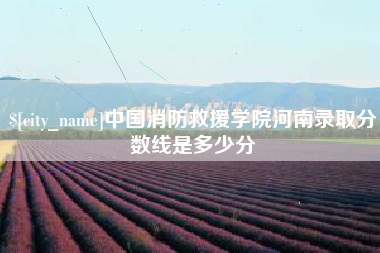 宣汉中国消防救援学院河南录取分数线是多少分