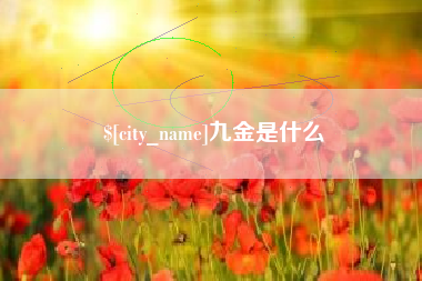 宣汉九金是什么