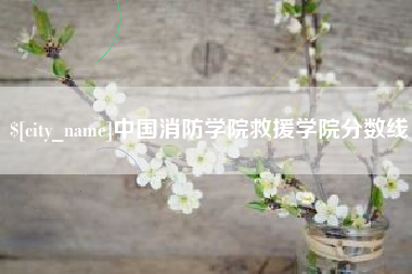 宣汉中国消防学院救援学院分数线