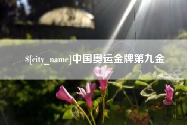 宣汉中国奥运金牌第九金